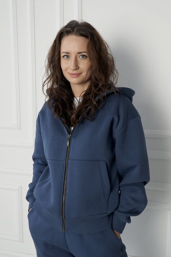 Moteriškas džemperis “COMFORT +” MĖLYNAS